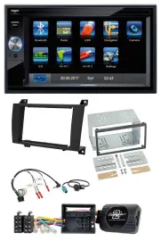 Автомагнитола для Mercedes SLK 2008–2011 (R171) Blaupunkt 2DIN USB Bluetooth навигация TMC