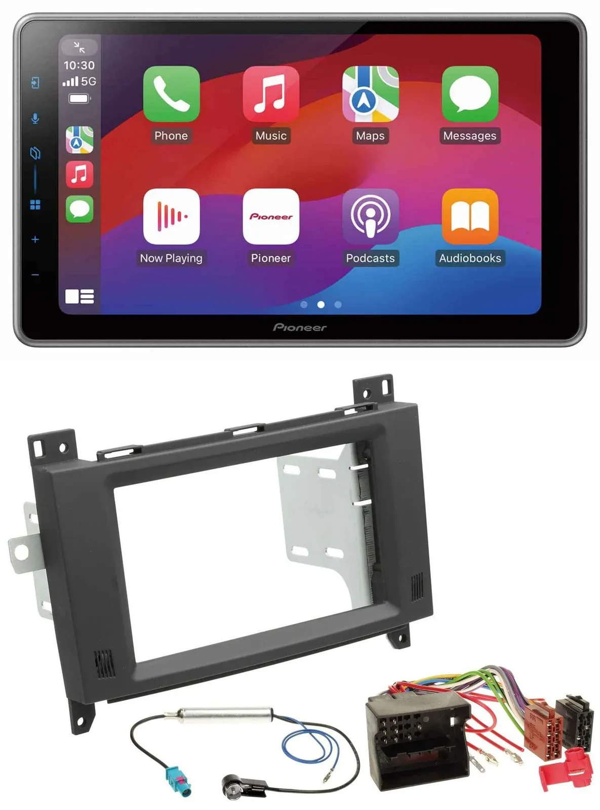 Pioneer MP3 USB DAB Bluetooth 2DIN Autoradio für Mercedes Vito Viano 06-14 Rubbe