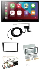 Pioneer USB Bluetooth DAB MP3 2DIN Autoradio für Opel Corsa C Signum Vectra B ab