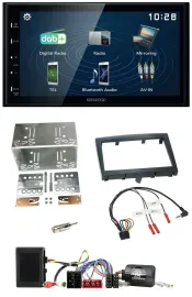 Kenwood 2DIN Bluetooth Lenkrad USB DAB Autoradio für Porsche Boxster 911 Cayman