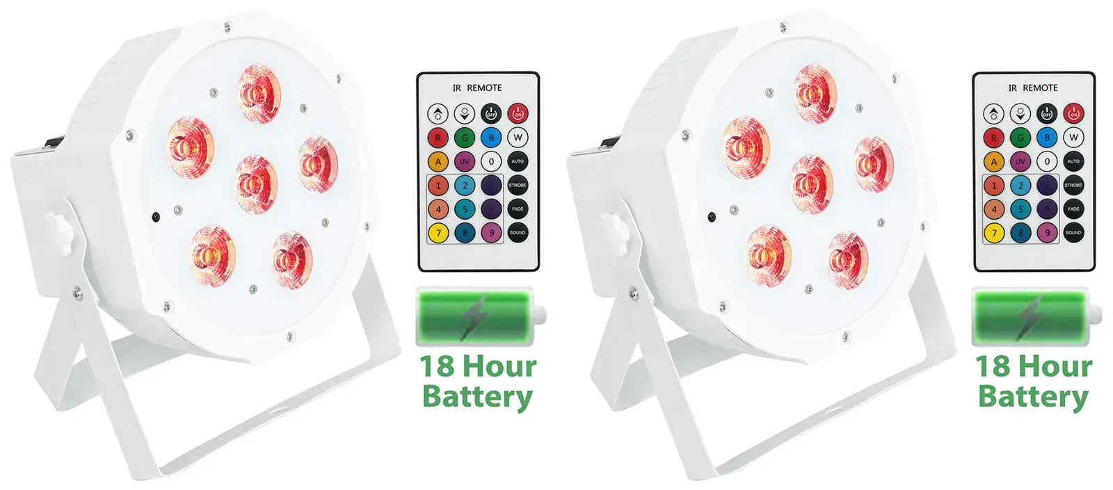 Светодиодный прибор Rockville BATTERY PAR 61 White (пара)