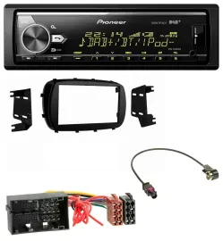 Автомагнитола для Fiat 500X (с 2015) Pioneer Bluetooth, USB, DAB, MP3