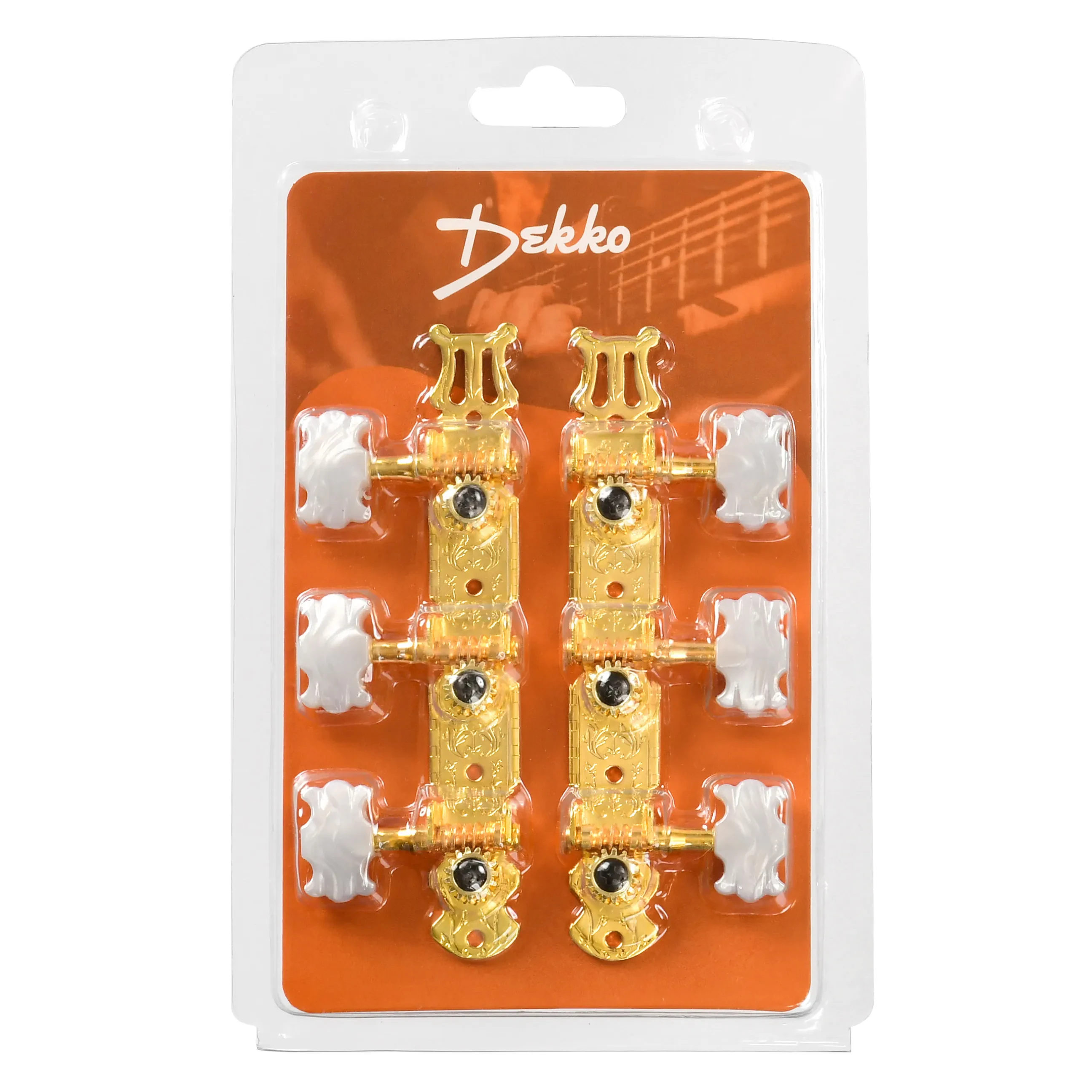 Колки для классической гитары ROCKET PK-11Gold на планке, золото