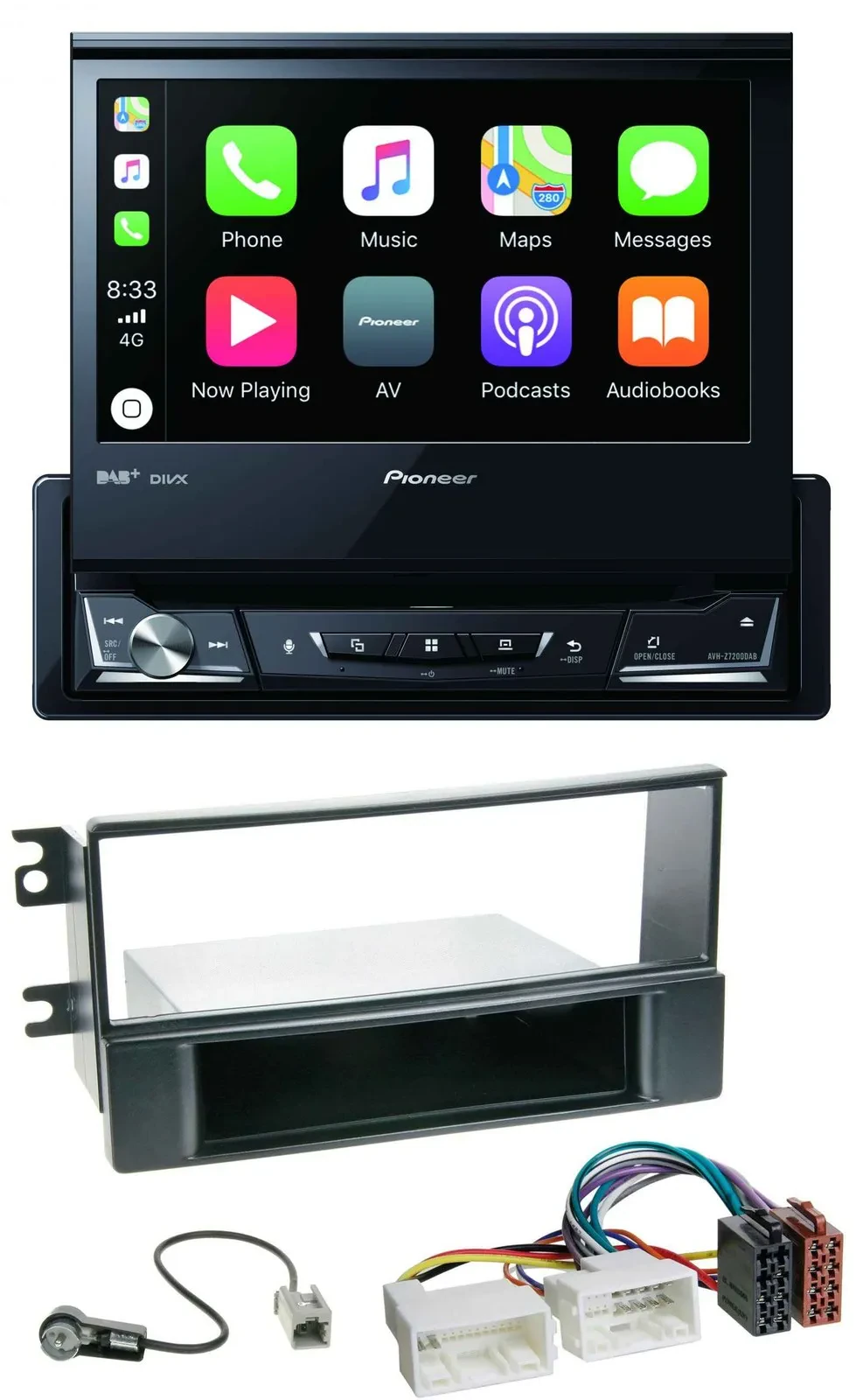 Pioneer DVD Bluetooth DAB USB MP3 Autoradio für Kia Sportage II 08-10 neue Verka