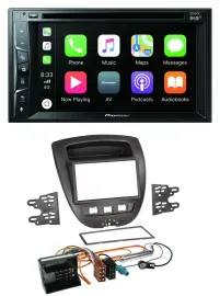 Pioneer MP3 USB DVD Bluetooth DAB 2DIN Autoradio für Citroen C1 Peugeot 107 Toyo