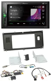 Pioneer 2DIN Lenkrad DAB USB Bluetooth Autoradio für Land Rover Evoque Blindstop