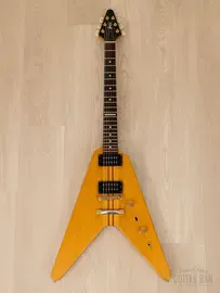 Электрогитара Greco GV-90 Flying V HH Natural Matte w/gigbag Japan 2000