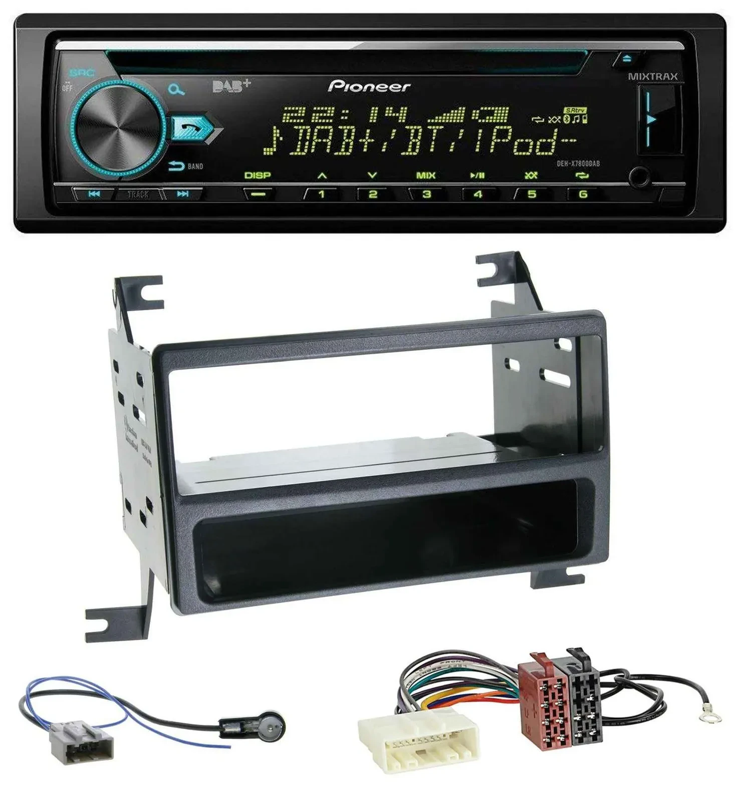Автомагнитола для Nissan Juke (J15, 2010–2014) Pioneer DAB MP3 CD USB Bluetooth