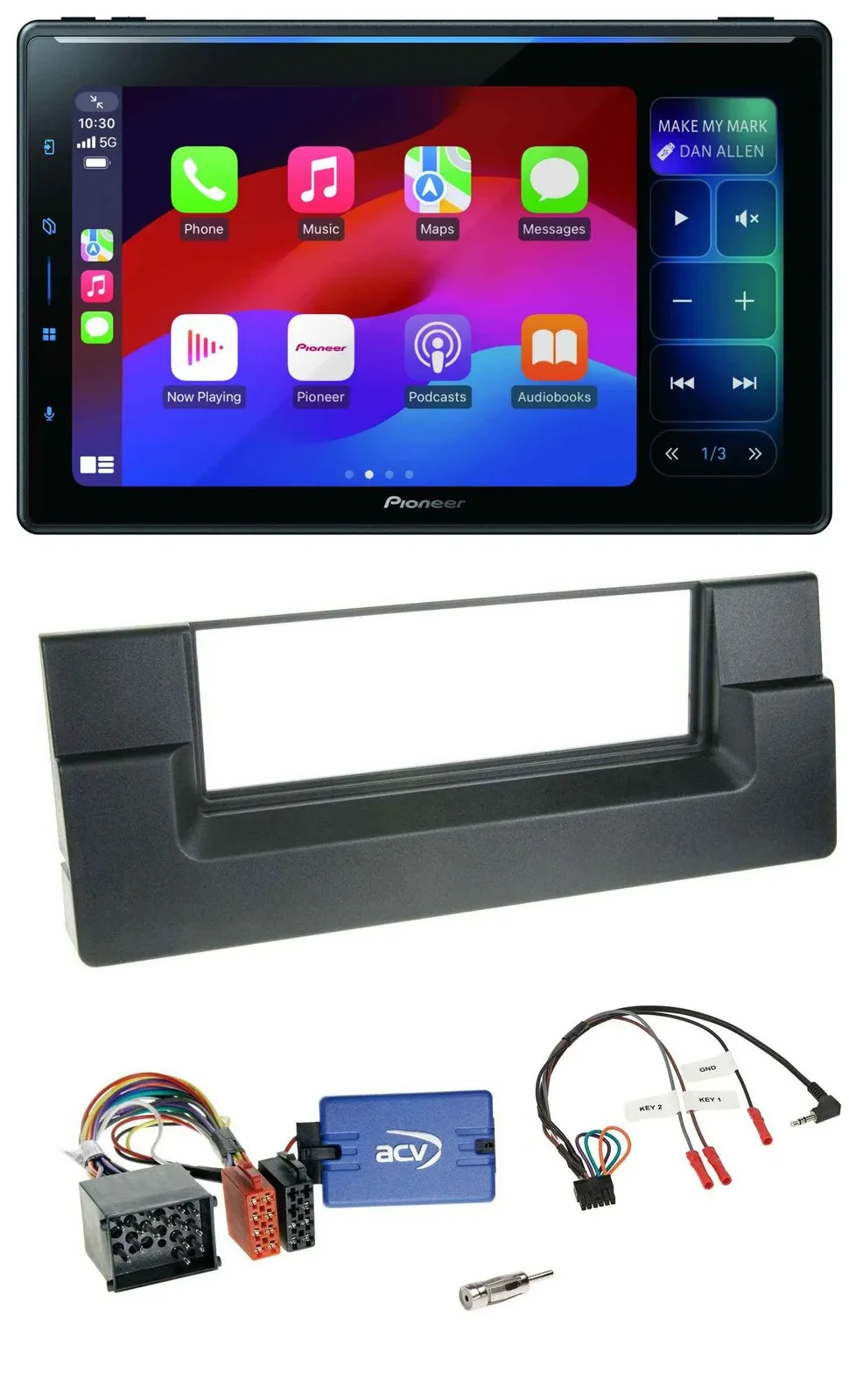 Pioneer Bluetooth DAB Lenkrad USB Autoradio für BMW 5er E39 1996-2001