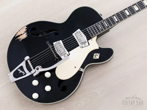 1960s Silvertone 1446 Chris Isaak Vintage Guitar by Harmony USA w/ Bigsby & Case