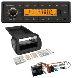 Continental 1DIN DAB MP3 AUX USB Autoradio für Citroen Nemo Peugeot Bipper ab 20