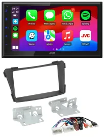 JVC Bluetooth 2DIN MP3 DAB USB Autoradio für Hyundai i40 ab 2011 VF schwarz AUX