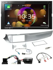 JVC DAB Lenkrad 2DIN Bluetooth USB Autoradio für Alfa Giulietta 2010-2014 940 si