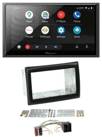 Автомагнитола Pioneer 2-DIN, DAB, Bluetooth, USB, MP3 для Renault Megane 2002–2008