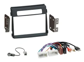 Einbauset Doppel DIN Autoradio für Kia Soul AM 2011-2014 AUX