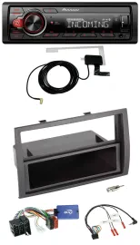 Автомагнитола для Fiat Ducato 2008–2011 Pioneer DAB Bluetooth USB, черная, с поддержкой управления на руле