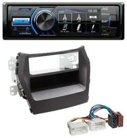 Автомагнитола для Hyundai Santa Fe (с 2012) JVC Bluetooth MP3 USB DAB