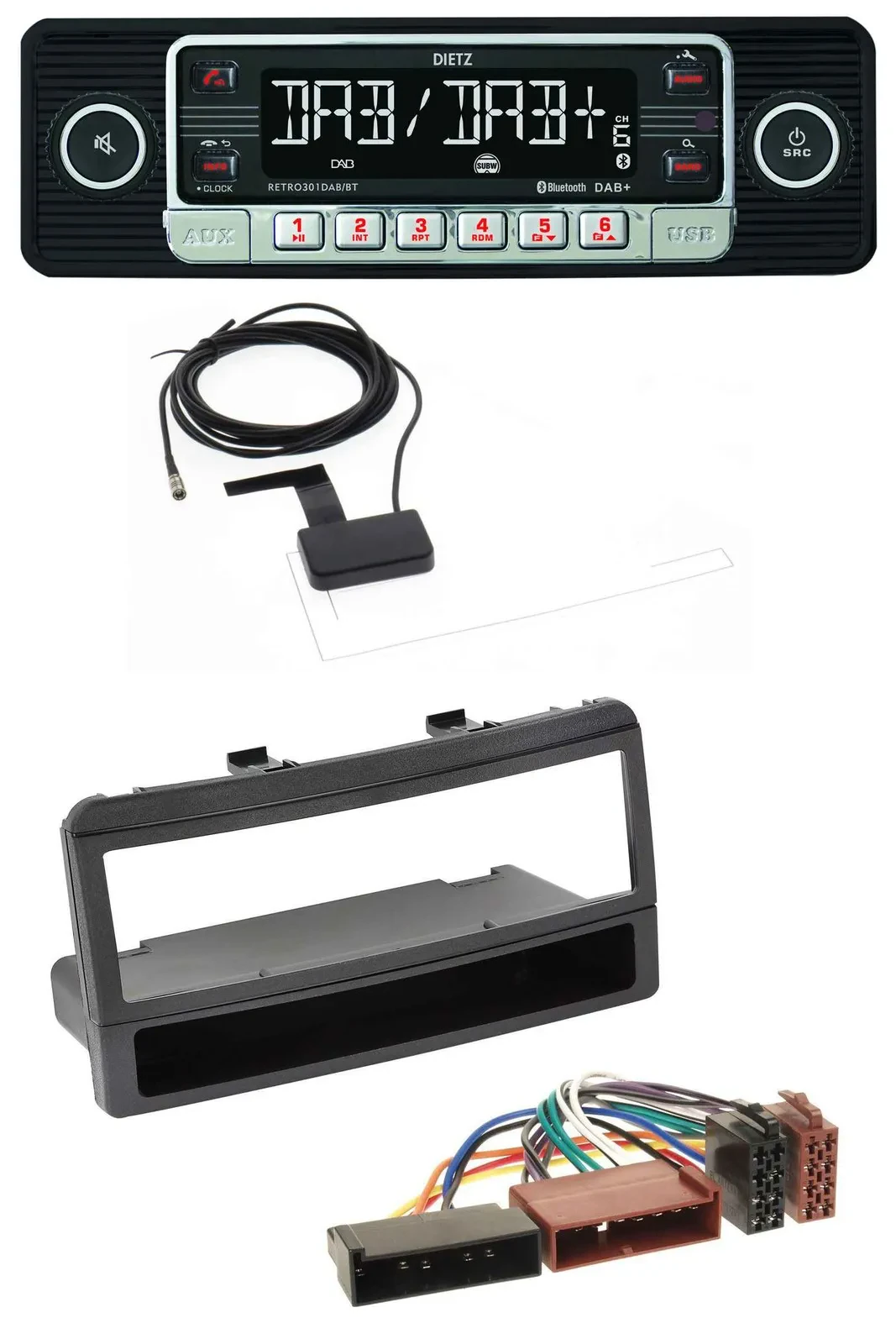 Автомагнитола Dietz DAB, Bluetooth, USB, MP3 для Ford Mondeo 96–02, Puma, Transit