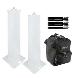 ColorKey LS6 6ft Adjustable Height Podium Tower DJ Lighting Stands Pair w Case