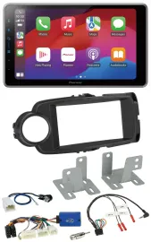Pioneer Lenkrad USB DAB Bluetooth 2DIN Autoradio für Toyota Yaris ab 2014 schwar