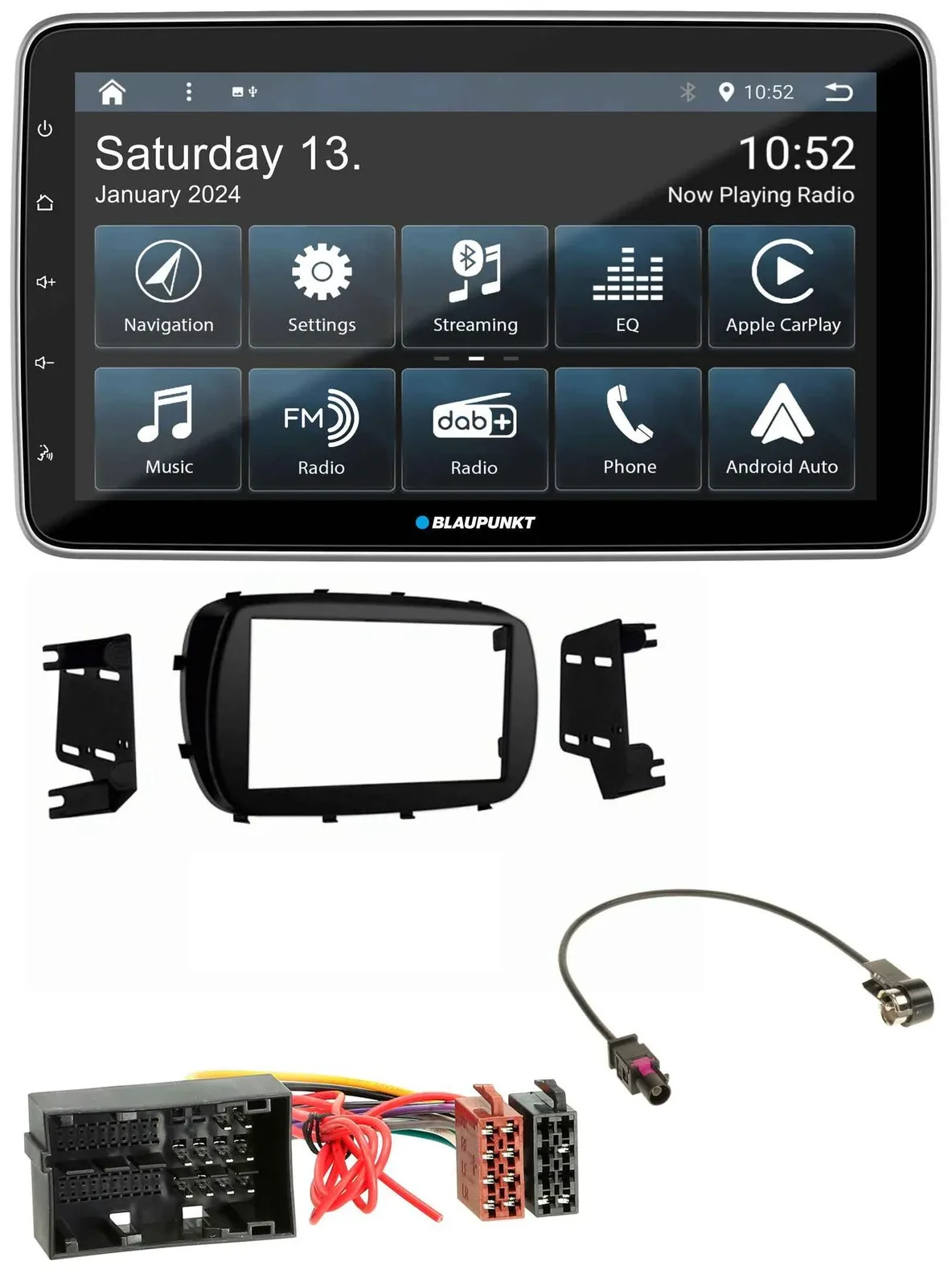 Blaupunkt USB DAB SD MP3 Bluetooth Autoradio für Fiat 500X (ab 2015)