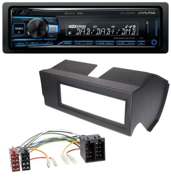 Alpine USB Bluetooth DAB MP3 Autoradio für Fiat Panda (bis 2002) - schwarz