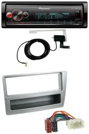 Pioneer Bluetooth DAB USB MP3 Autoradio für Honda Civic 04-06 silber autom. Klim