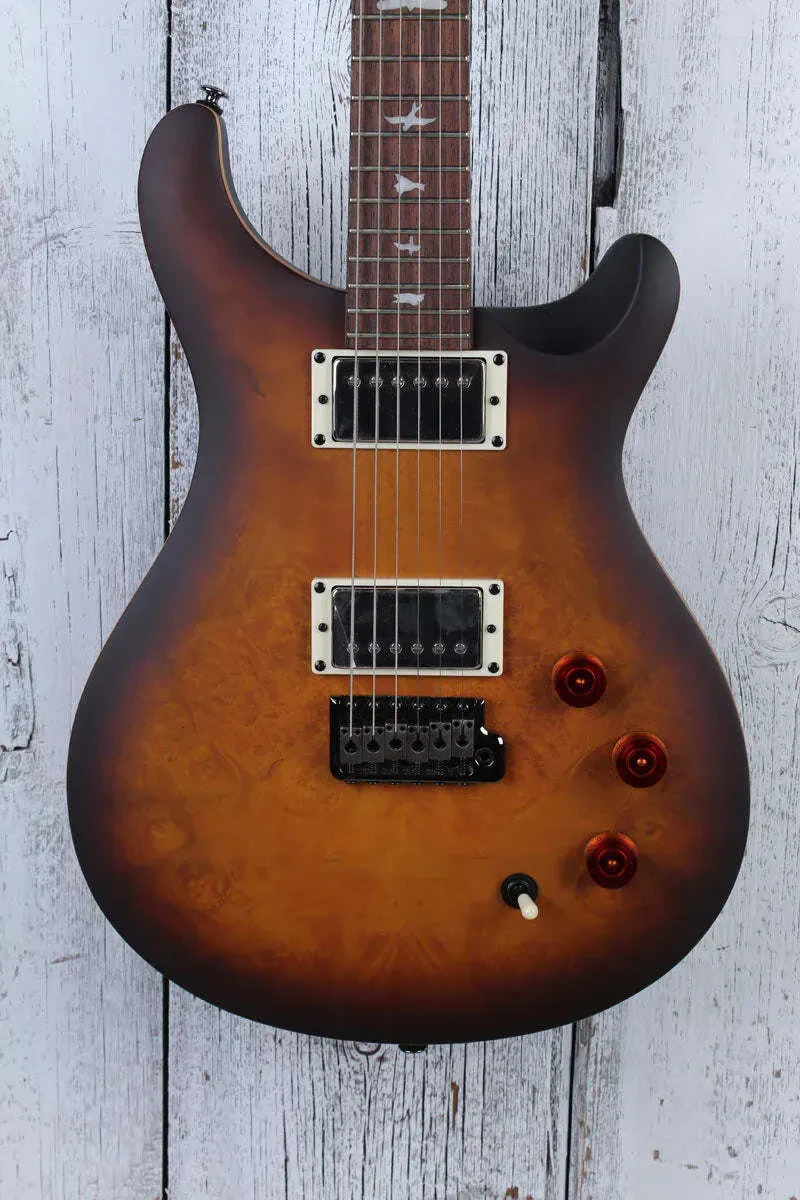 PRS SE DGT Burl Limited Edition Electric Guitar McCarty Tobacco Burst w Gig Bag