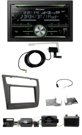 Автомагнитола Pioneer 2DIN CD USB Bluetooth DAB для BMW 1 Series, поддержка управления с руля, PDC и климат-контроля