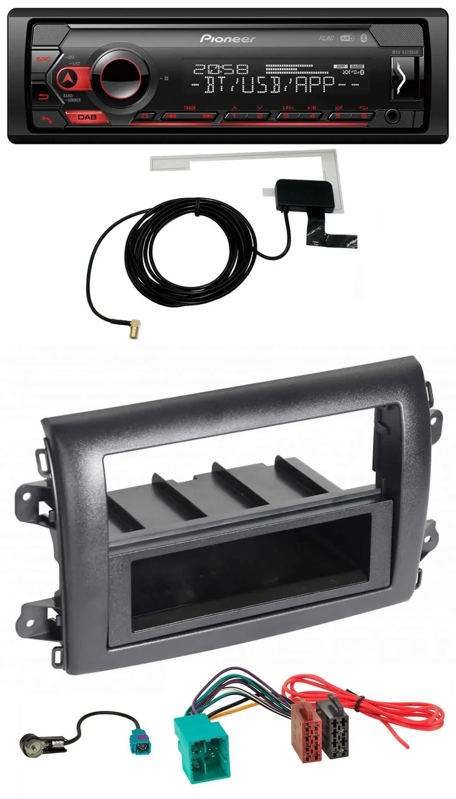 Автомагнитола для Fiat Ducato (Serie 8, с 2021) Pioneer DAB, USB, MP3, Bluetooth