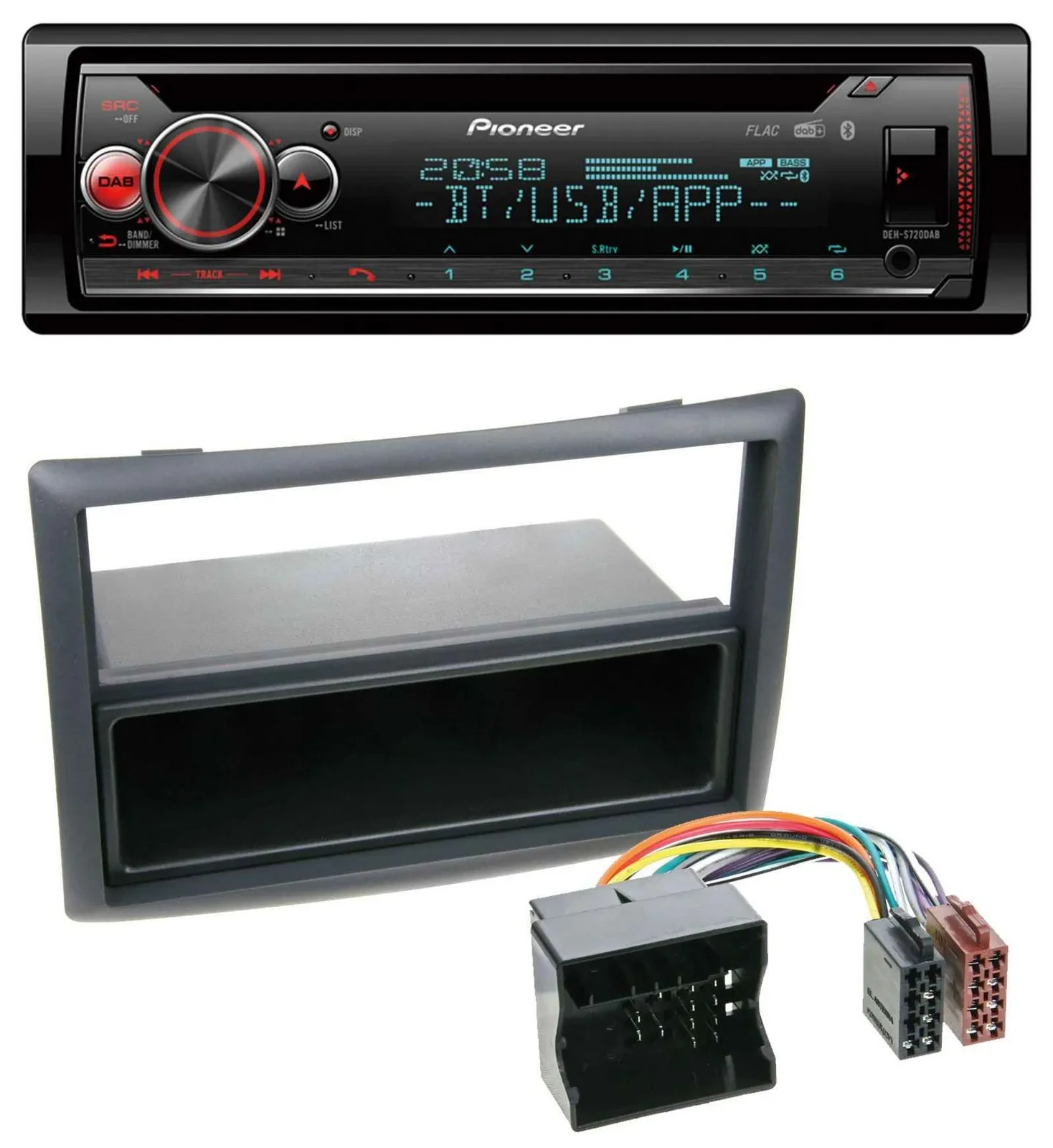 Pioneer MP3 DAB CD Bluetooth USB Autoradio für Renault Megane (2009-2010)