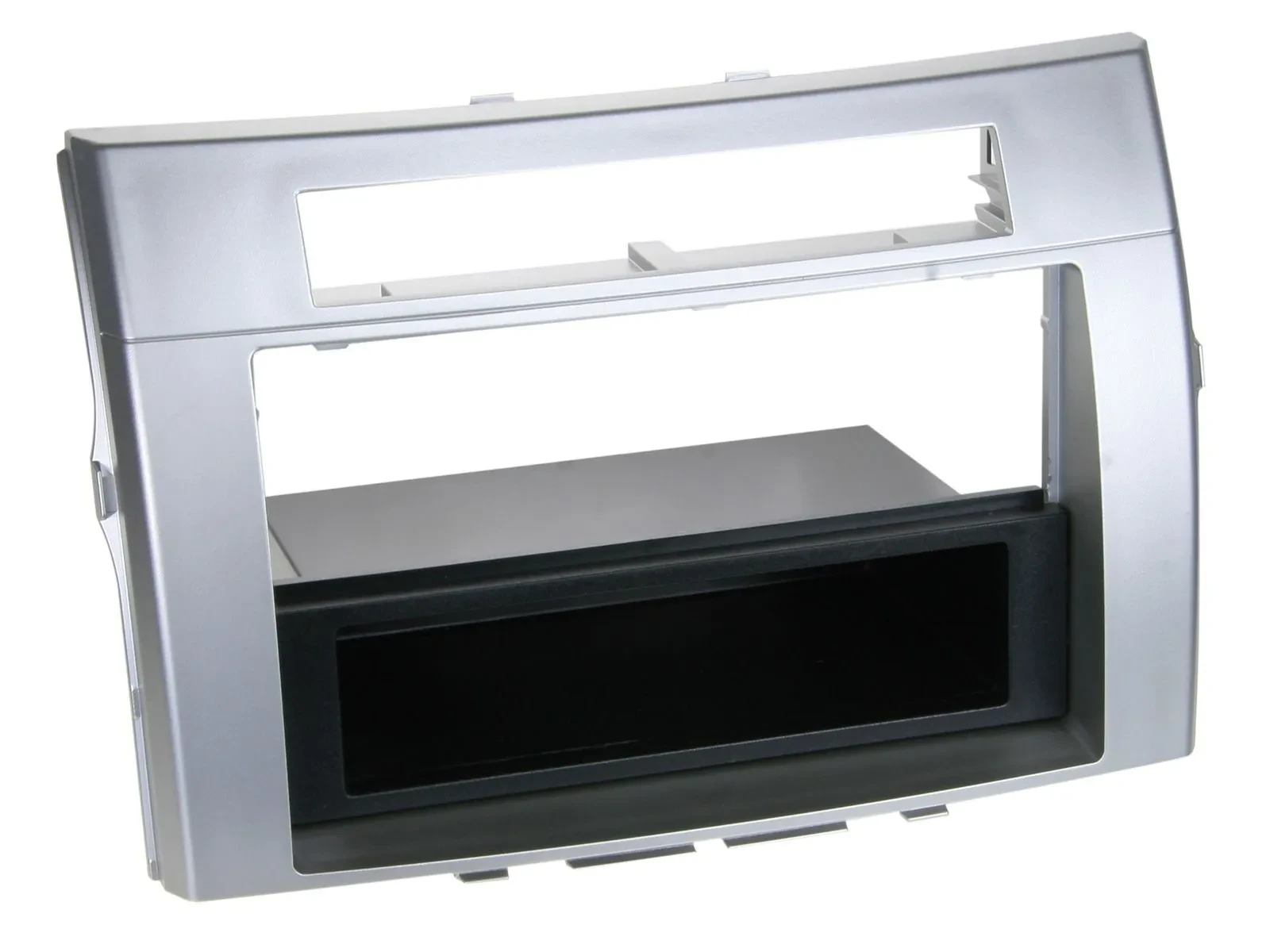 Einbaurahmen DIN Autoradio für Toyota Corolla Verso 2004-2009 silber