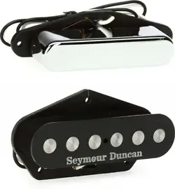 Комплект звукоснимателей для электрогитары Seymour Duncan Quarter Pound Tele Black Chrome