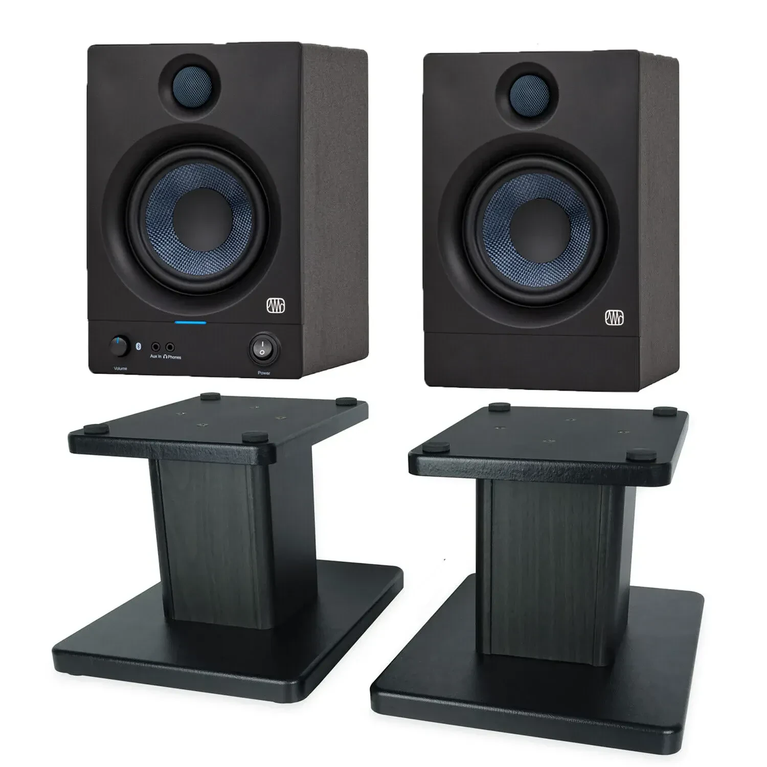 Активный студийный монитор PreSonus Eris 5BT 2nd Gen Black со стойкой (пара)