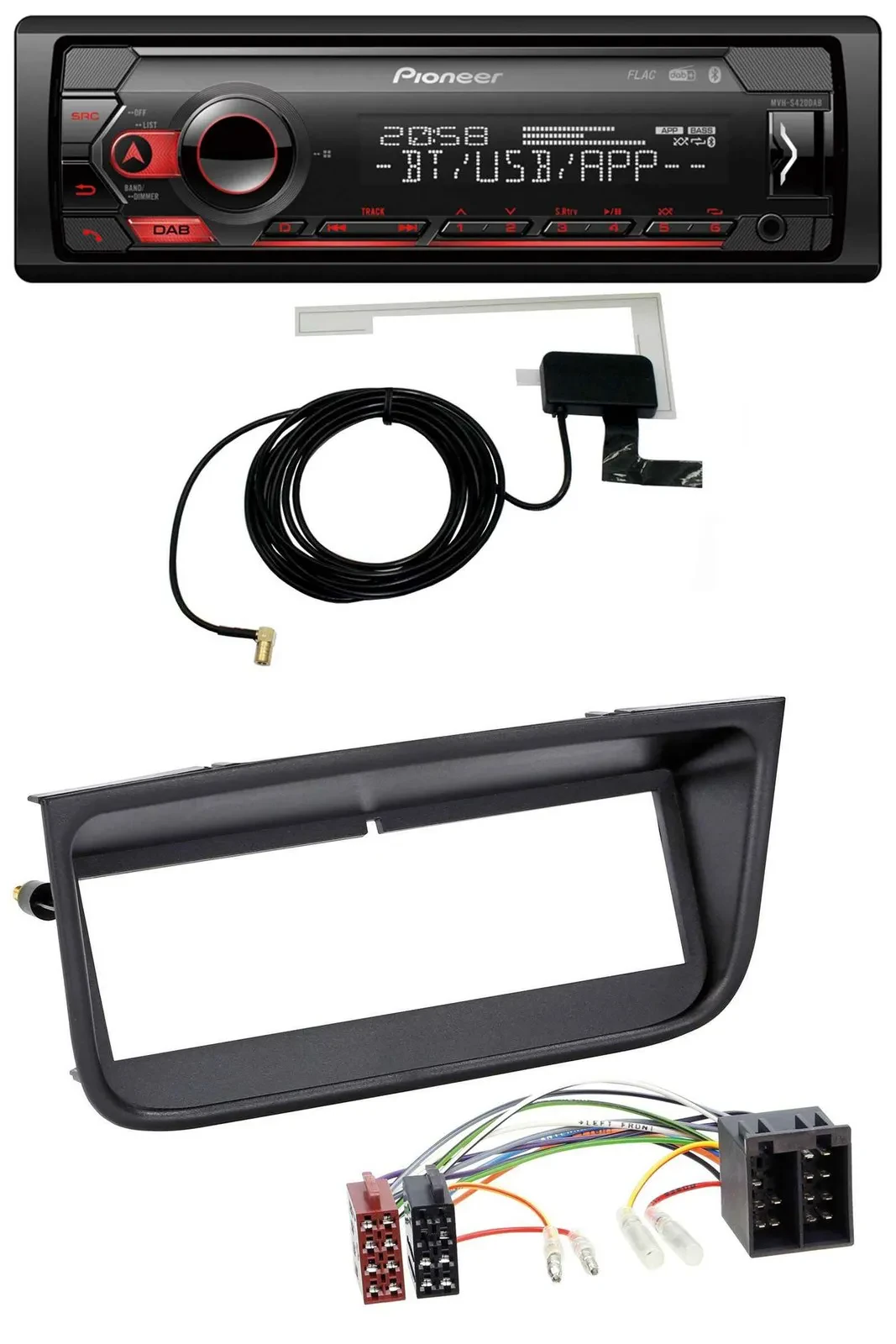 Pioneer DAB USB MP3 Bluetooth Autoradio für Peugeot 406
