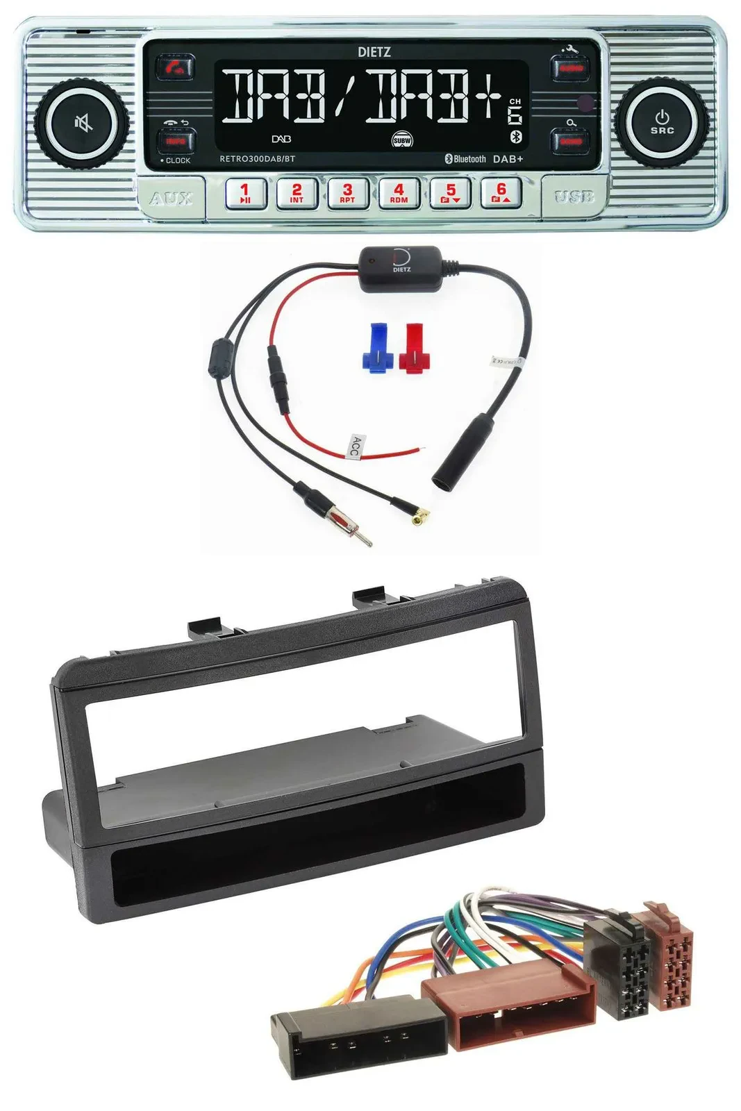 Dietz DAB USB MP3 Bluetooth Autoradio für Ford Mondeo 96-02 Puma Transit Ablagef