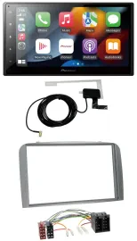 Pioneer MP3 USB Bluetooth DAB 2DIN Autoradio für Alfa Romeo 147 GT 00-10 silber