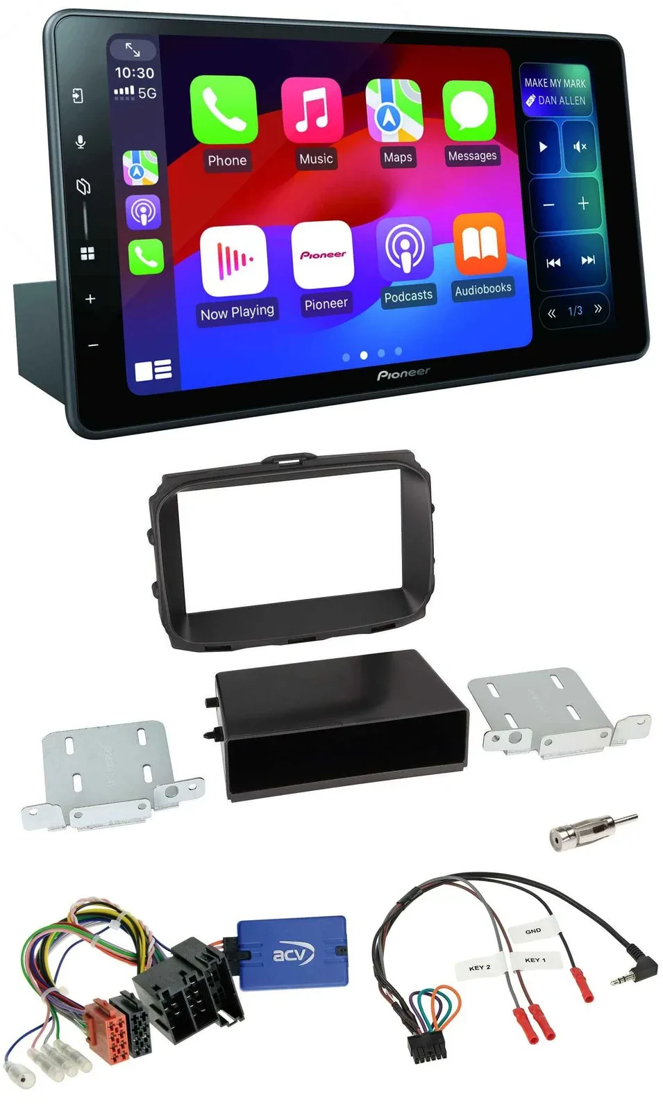 Pioneer Bluetooth DAB Lenkrad USB Autoradio für Alfa Romeo Giulietta 2013-2021 I