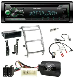 Pioneer USB MP3 DAB Lenkrad CD Autoradio für Hyundai IX55 2009-2012 silber