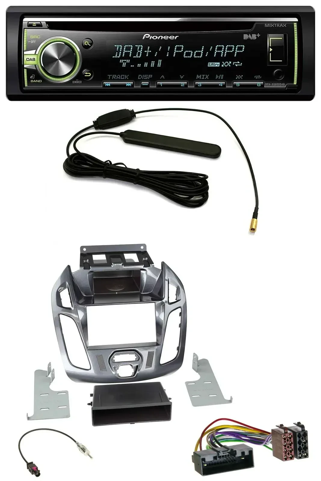 Pioneer MP3 USB CD DAB AUX Autoradio für Ford Connect Transit 12-18 ohne Display