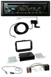 Автомагнитола Pioneer для Alfa Romeo Giulietta (с 2013) MP3, CD, USB, AUX, DAB, ISO, черный глянец