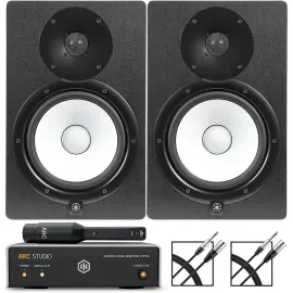 Yamaha HS8 8" Studio Monitor Pair wIK Multimedia Room Correction System