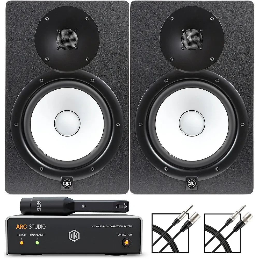 Yamaha HS8 8" Studio Monitor Pair wIK Multimedia Room Correction System