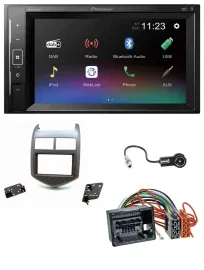 Автомагнитола для Chevrolet Aveo/Sonic (с 2011) Pioneer 2DIN, DAB, MP3, Bluetooth, USB