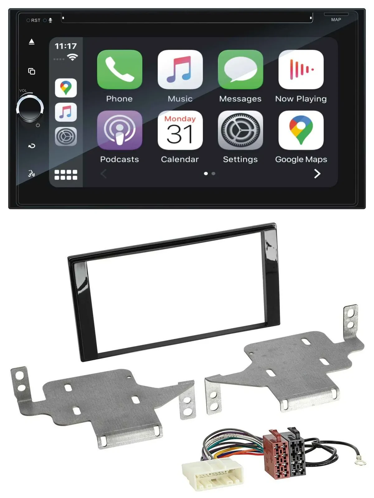 Blaupunkt 2DIN Bluetooth DAB USB DVD MP3 Autoradio für Nissan Juke (ab 2014)