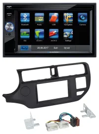 Blaupunkt SD Bluetooth 2DIN MP3 USB AUX Autoradio für Kia Rio 11-14 UB schwarz