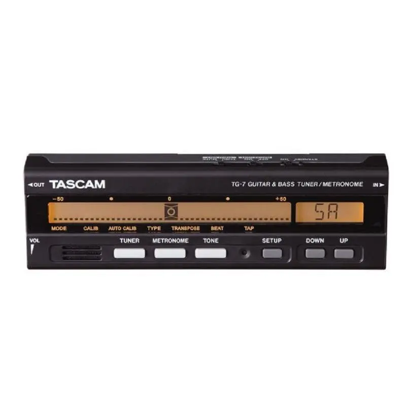 Тюнер/метроном для гитары и баса Tascam TG-7