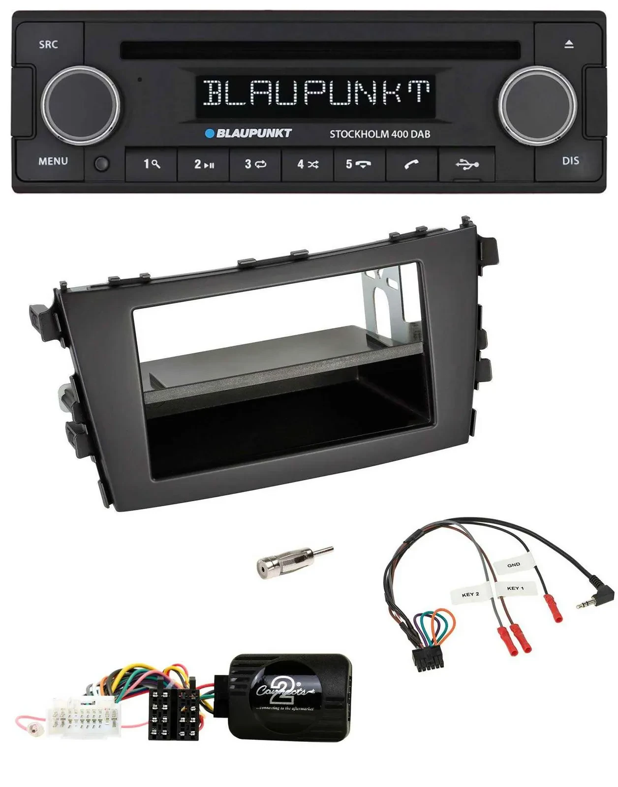Blaupunkt Lenkrad Bluetooth DAB CD USB Autoradio für Suzuki Celerio LF ab 2014