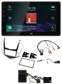 JVC DAB Lenkrad Bluetooth USB Autoradio für Chevrolet Cruze 2011-2016 silber