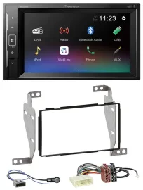 Автомагнитола Pioneer DAB MP3 2DIN Bluetooth USB для Nissan Juke (2010–2014)